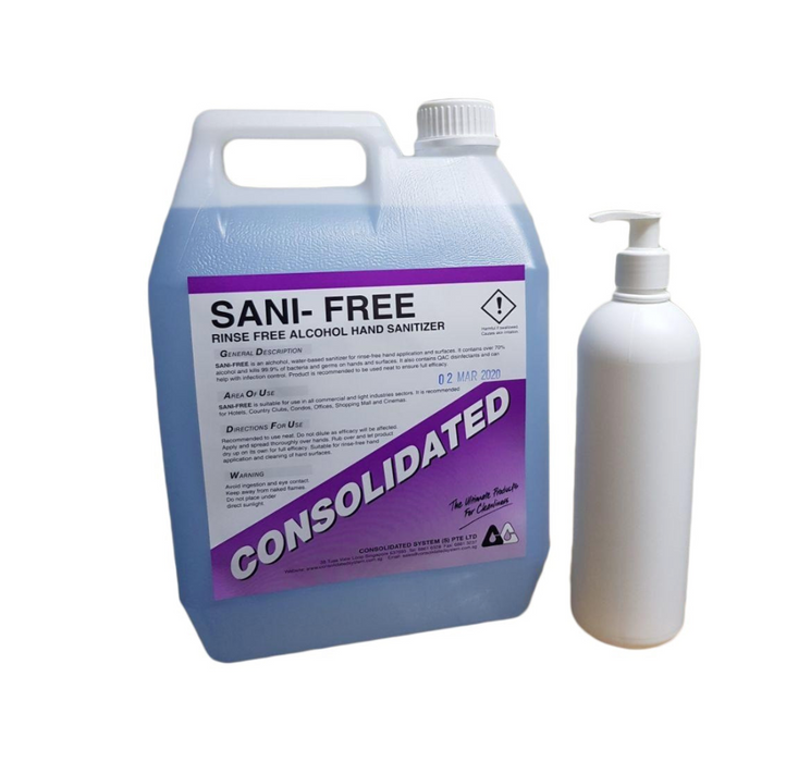 Sani Free 70% Alcohol Sanitizer 5L